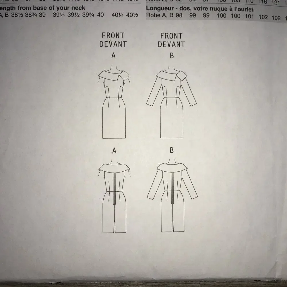 Vogue Sewing Pattern V8630 Reimagined 1960s MCM Corporate Dress 6-12 UNCUT